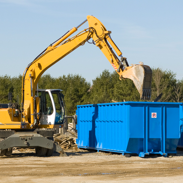 are there any restrictions on where a residential dumpster can be placed in Huston